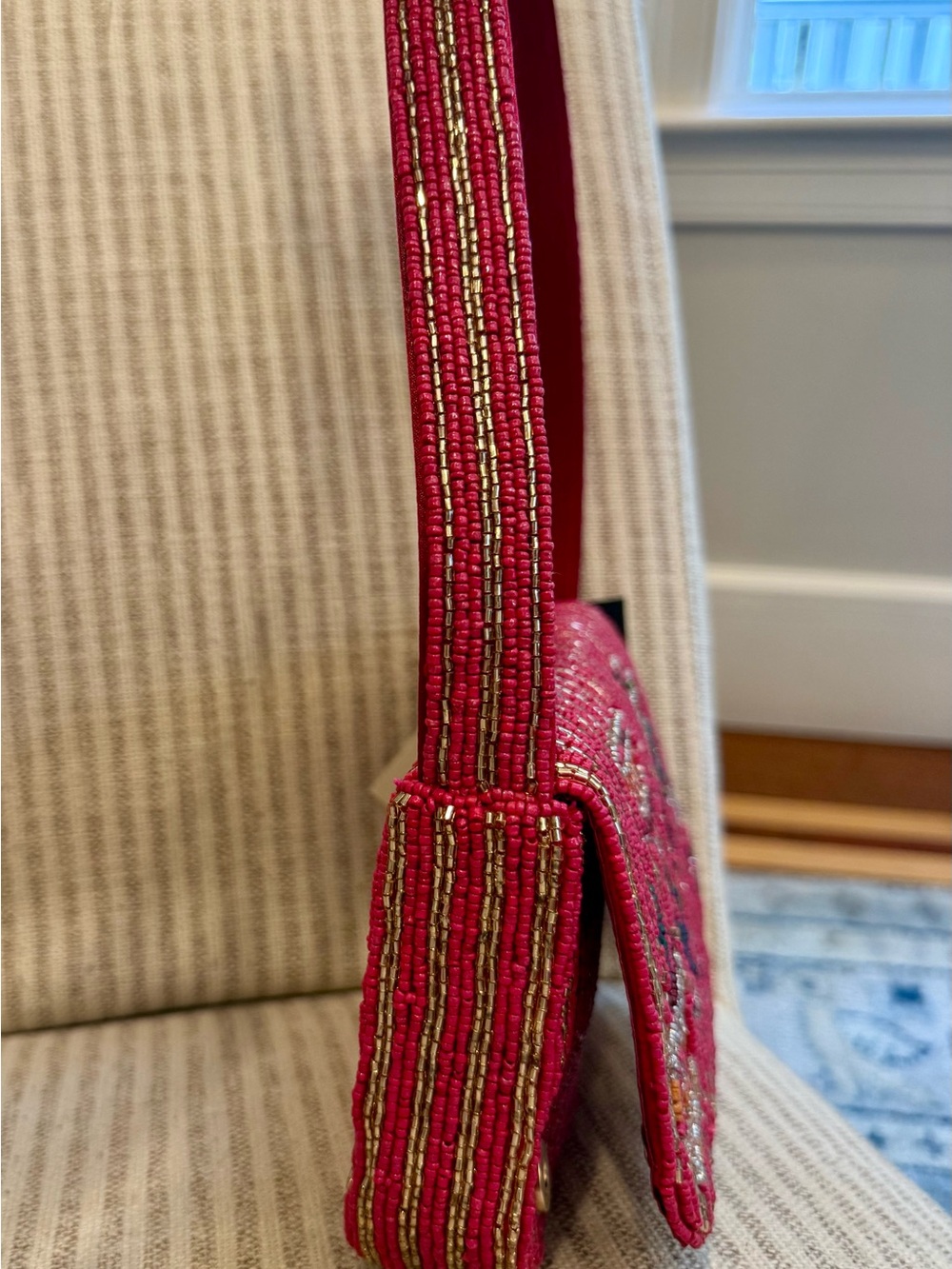 New Made in India Beaded Shoulder Drink Bag - Picture 11 of 16
